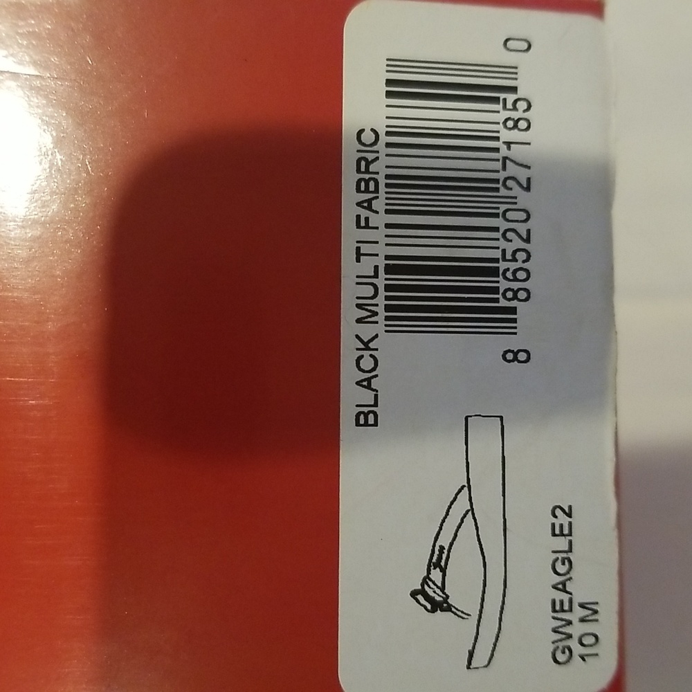 GUESS Black & Silver Multi Fabric Thong Flip-Flops - Picture 5 of 5
